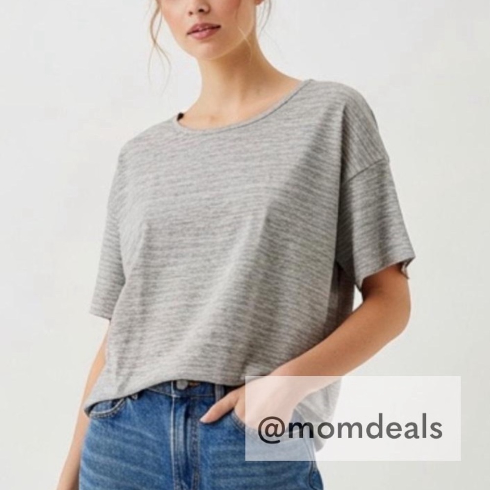 NWT LulaRoe Irma Tunic High Low Hem Mid Sleeves Stripes Soft Stretchy XL 20-22